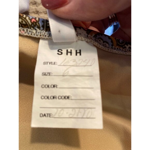 J. Crew Strapless Swimsuit One Piece Sz 6 Underwire Bra Pink Blue Paisley J.Crew - Picture 11 of 11